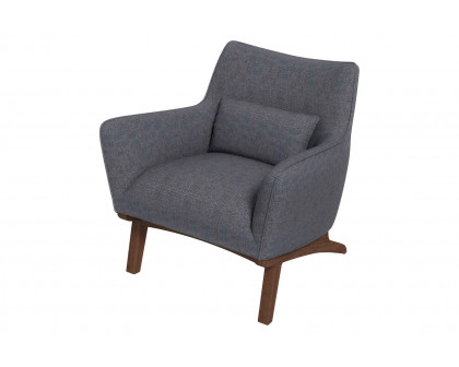 Ashcroft™ Brayden Mid-Century Modern Linen Armchair - Seaside Gray