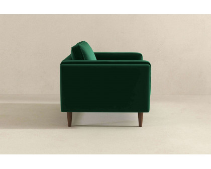 Ashcroft™ Amber Velvet Lounge Chair - Dark Green