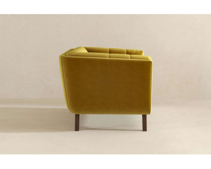 Ashcroft™ Addison Mid-Century Modern Velvet Lounge Chair - Gold