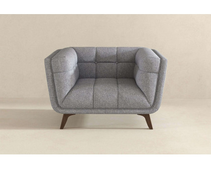 Ashcroft™ Addison Mid-Century Modern Fabric Lounge Chair - Light Gray