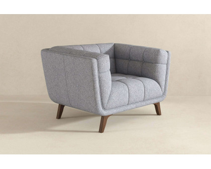 Ashcroft™ Addison Mid-Century Modern Fabric Lounge Chair - Light Gray