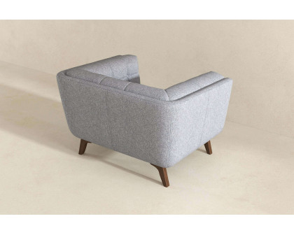 Ashcroft™ Addison Mid-Century Modern Fabric Lounge Chair - Light Gray