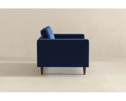 Ashcroft™ Casey Velvet Lounge Chair - Blue