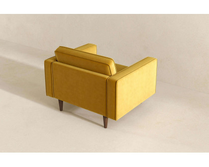 Ashcroft™ Casey Velvet Lounge Chair - Gold