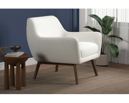 Ashcroft - Panom Boucle Lounge Chair in White