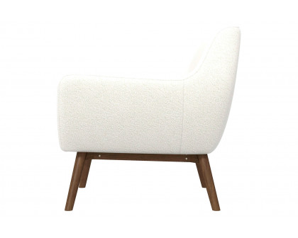 Ashcroft - Panom Boucle Lounge Chair in White