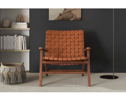 Ashcroft - Kangley Leather Armchair in Tan