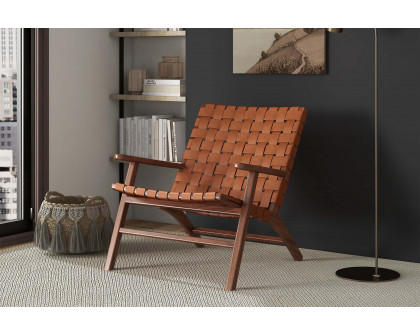 Ashcroft - Kangley Leather Armchair in Tan