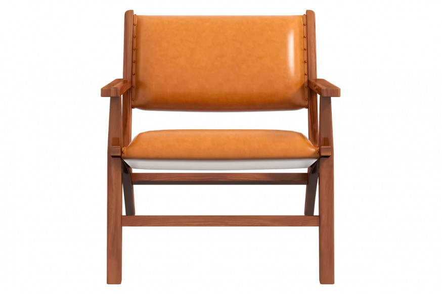 Ashcroft™ Hendrix Leather Armchair - Antique Tan