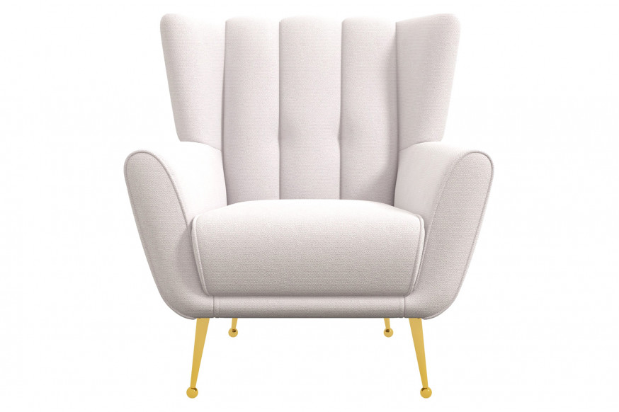 Ashcroft™ Gianna Tufted French Boucle Armchair - Cream