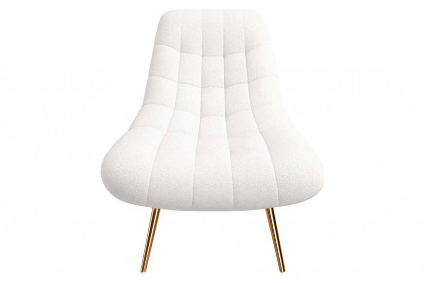 Ashcroft™ Aubrey French Boucle Lounge Chair - White