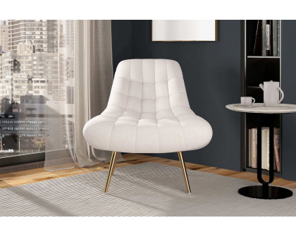 Ashcroft™ Aubrey French Boucle Lounge Chair - White