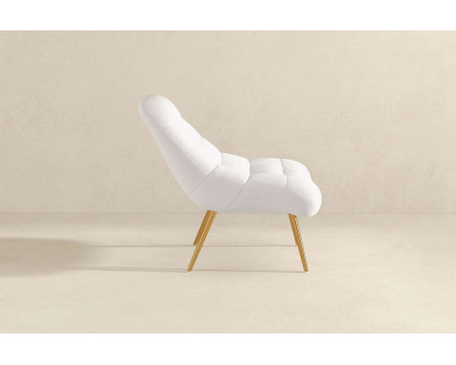 Ashcroft™ Aubrey French Boucle Lounge Chair - White