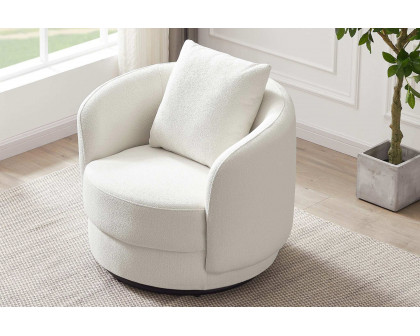 Ashcroft™ Dylan Boucle Lounge Chair - Cream