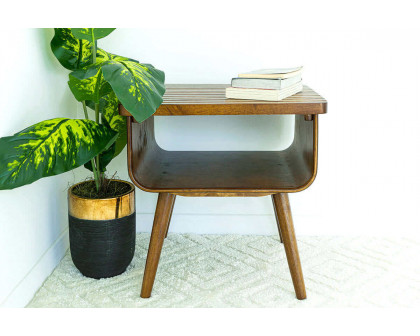 Ashcroft Alice Walnut End Table