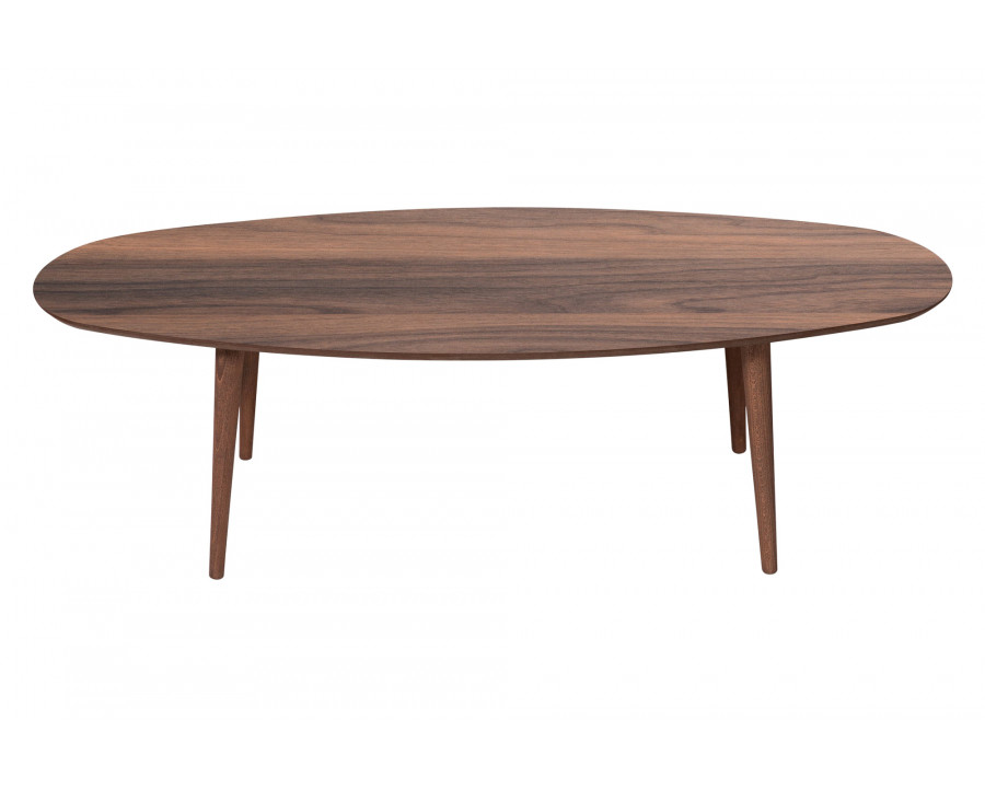 Ashcroft Carsen Oval Center Table - Walnut