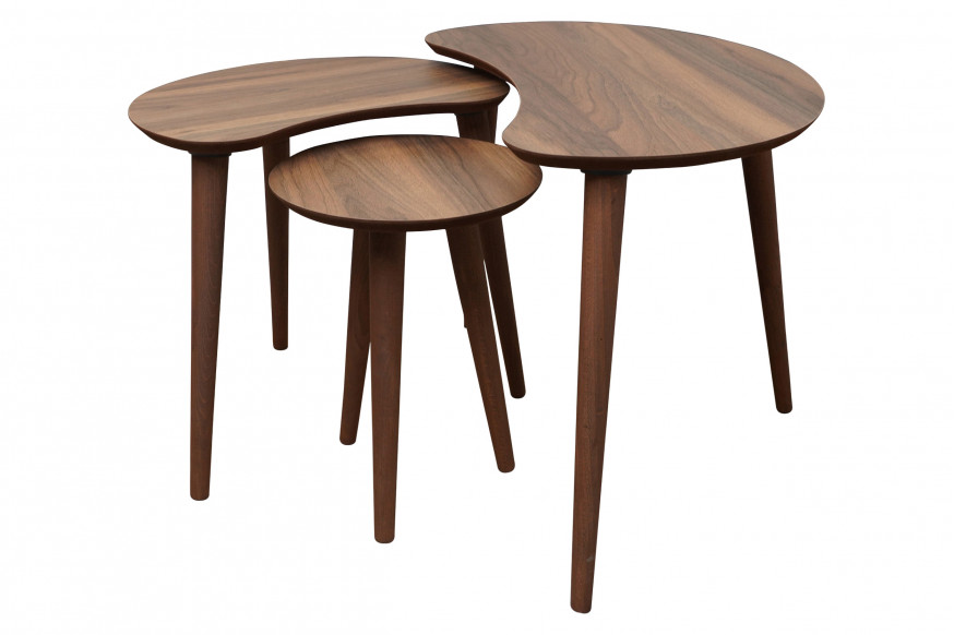 Ashcroft™ Dainty Walnut Nesting Table - Brown