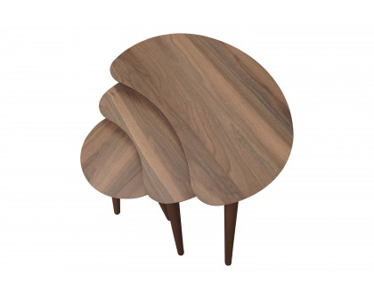 Ashcroft™ Dainty Walnut Nesting Table - Brown