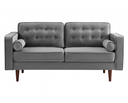 Ashcroft - Casey Velvet Loveseat