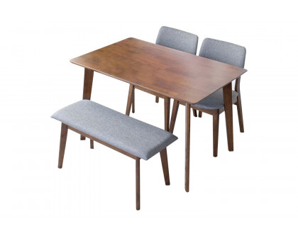 Ashcroft - Abbott Dining Set with 2 Abbott Chairs & 1 Abbott Bench