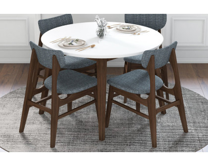 Ashcroft - Palmer Dining Set with 4 Collins Gray Dining Chairs