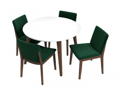 Ashcroft - Palmer Dining Set with 4 Virginia Dining Chairs