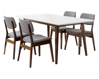 Ashcroft - Alpine Dining Set with 4 Abbott Dining Chairs