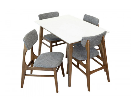 Ashcroft - Alpine Dining Set with 4 Collins Dining Chairs