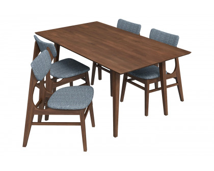 Ashcroft - Alpine Dining Set with 4 Collins Dining Chairs