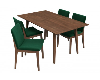 Ashcroft - Alpine Dining Set with 4 Virginia Chairs