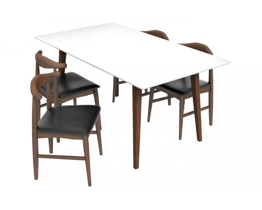 Ashcroft - Alpine Dining Set with 4 Winston Chairs