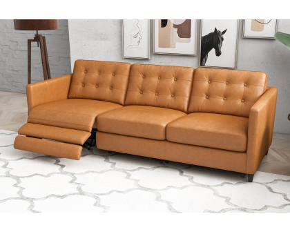 Ashcroft - Louis Leather Electric Reclining Sofa