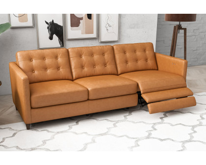 Ashcroft - Louis Leather Electric Reclining Sofa