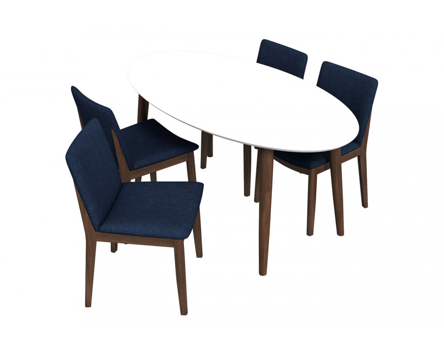 Ashcroft - Rixos Dining Set with 4 Virginia Chairs