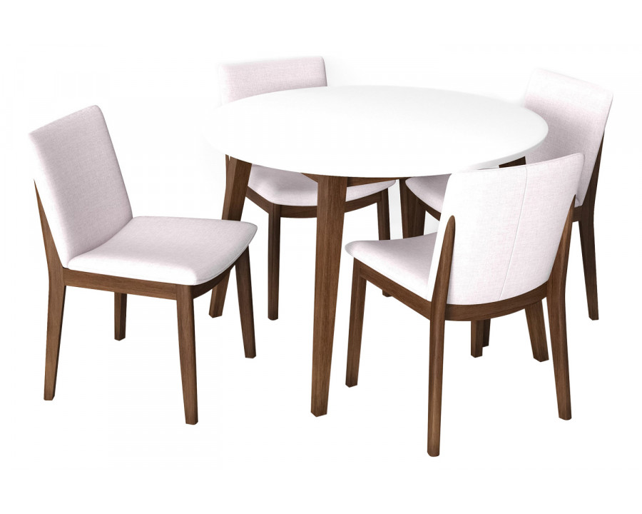 Ashcroft - Palmer Dining Set with 4 Virginia Dining Chairs