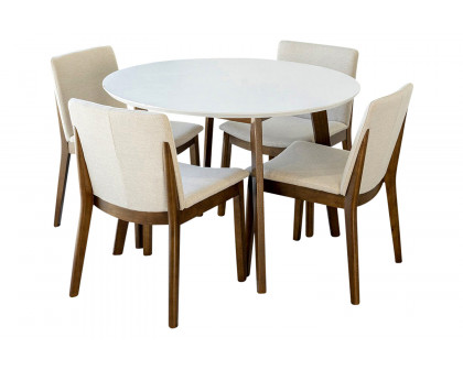 Ashcroft - Aliana Dining Set with 4 Virginia Chairs