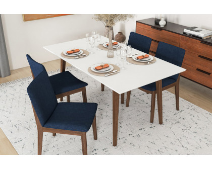 Ashcroft - Alpine Dining Set with 4 Virginia Chairs