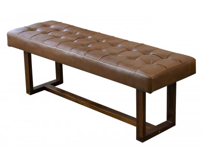 Ashcroft - Sumba Leather Bench