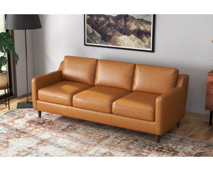 Ashcroft - Manhattan Genuine Leather Sofa