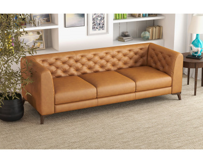 Ashcroft - Fargo Genuine Leather Sofa