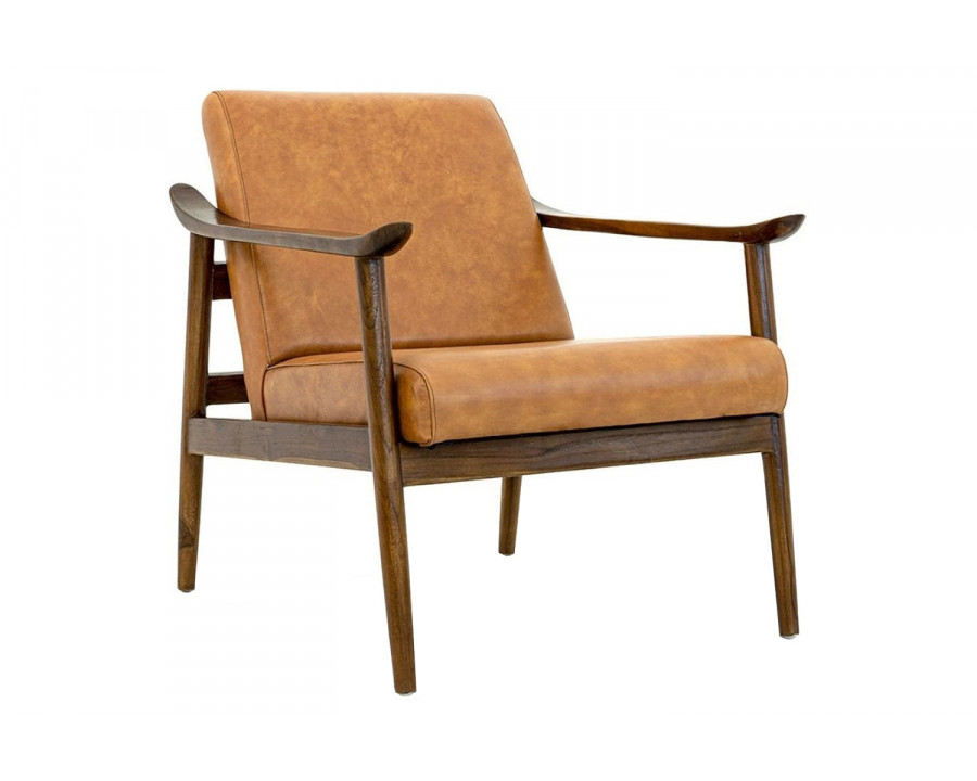 Ashcroft - Mameda Leather Lounge Chair