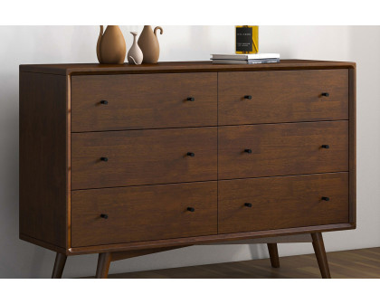 Ashcroft - Noak Mid Century Modern 6 Drawer Dresser