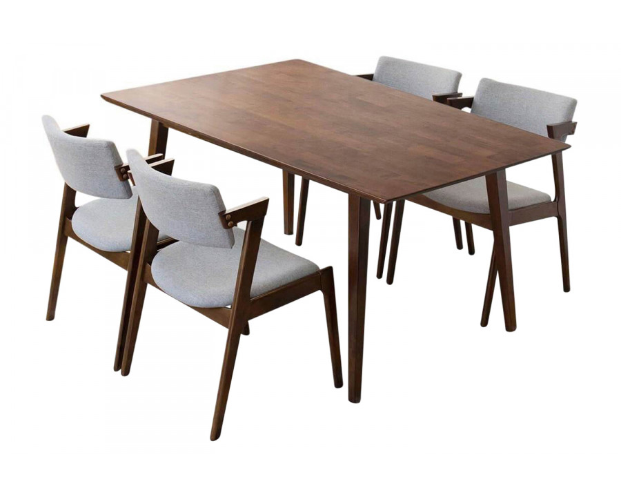 Ashcroft - Alpine Dining Set with 4 Ricco Dining Chairs