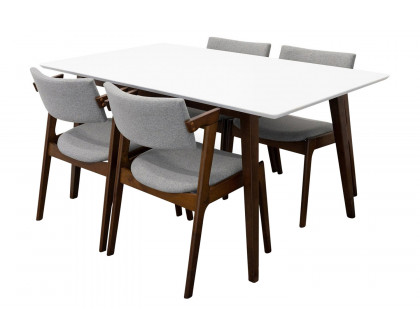 Ashcroft - Alpine Dining Set with 4 Ricco Dining Chairs