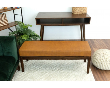 Ashcroft - Kampa Leather Bench with Lines