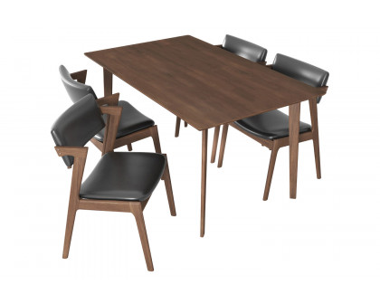 Ashcroft - Abbott Dining Set with 4 Ricco Chairs