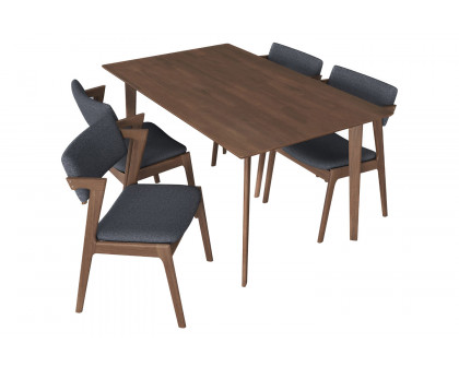 Ashcroft - Abbott Dining Set with 4 Ricco Chairs