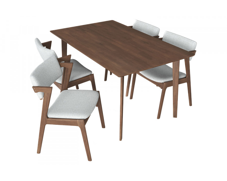 Ashcroft - Abbott Dining Set with 4 Ricco Chairs