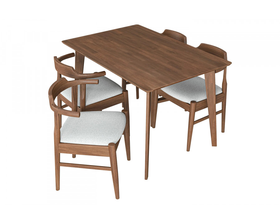 Ashcroft - Abbott Dining Set with 4 Zola Chairs