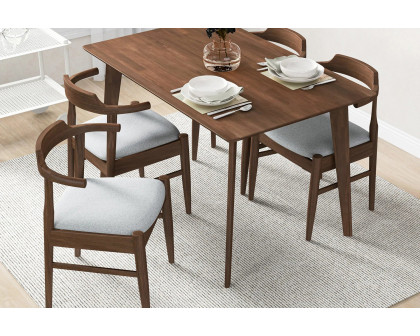 Ashcroft - Abbott Dining Set with 4 Zola Chairs